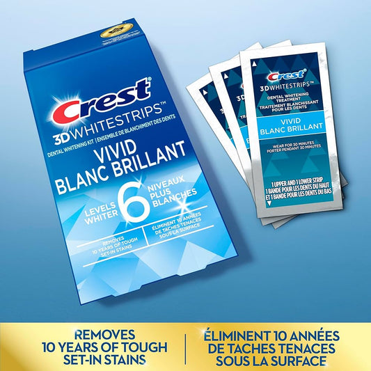 【メープルビューティー】クレスト3Dホワイト ホワイトニングストリップス Vivid Blanc Brillant